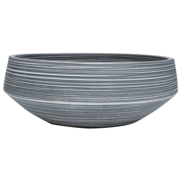 Handfat grå rund Φ41x14 cm keramik