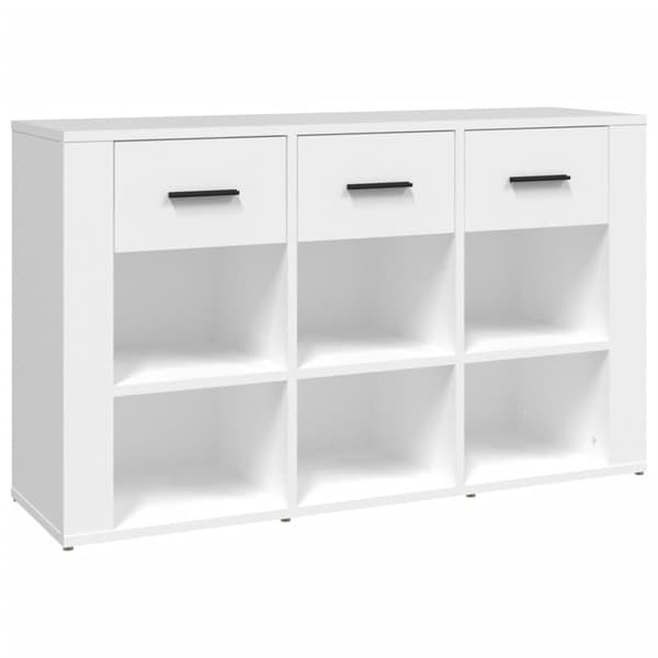 Skänk vit 100x30x59,5 cm konstruerat trä