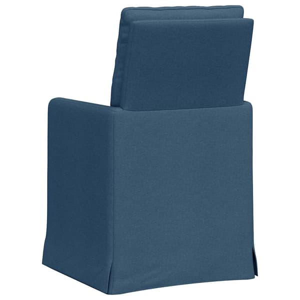 Matstolar 2 pcs Blå 57 x 67 x 98 cm tyg