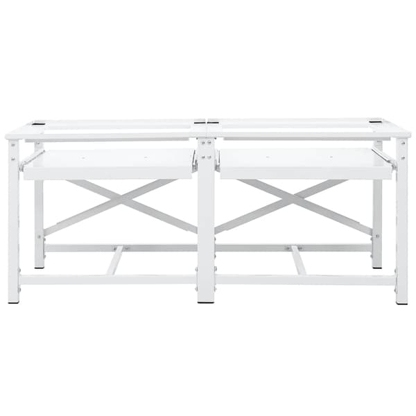 | Tvättmaskin Pedestal | Vit Stål