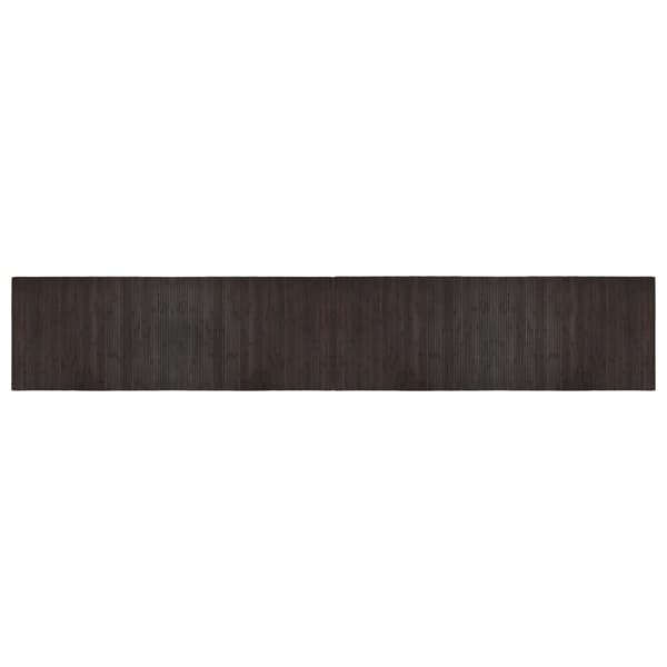 Matta rektangulär mörkbrun 70x400 cm bambu