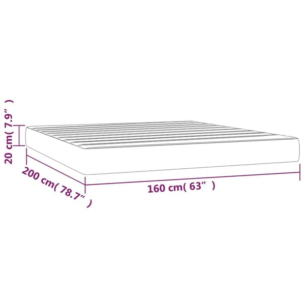 Pocketresårmadrass medium mörkgrön 160x200x20 cm sammet