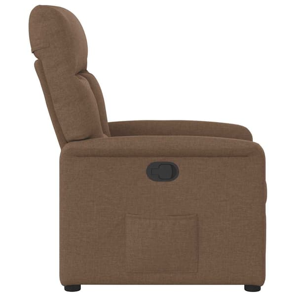 Reclinerfåtölj brun tyg