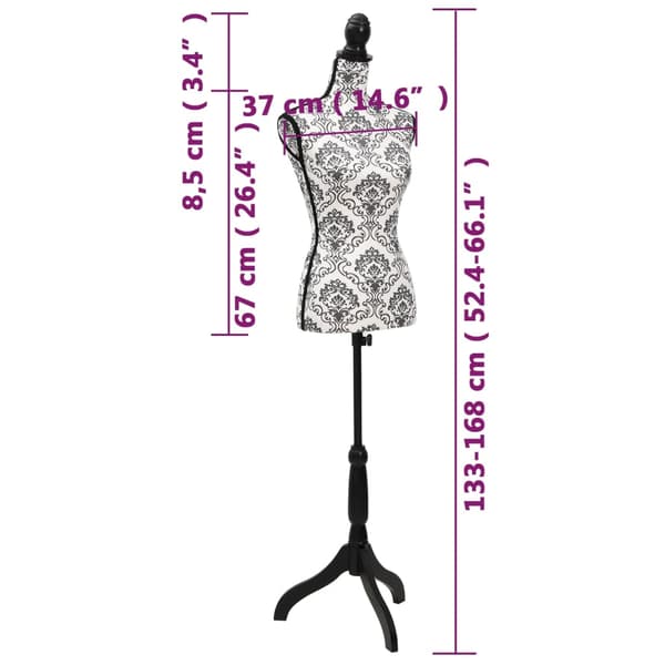 Dambyst svart och vit