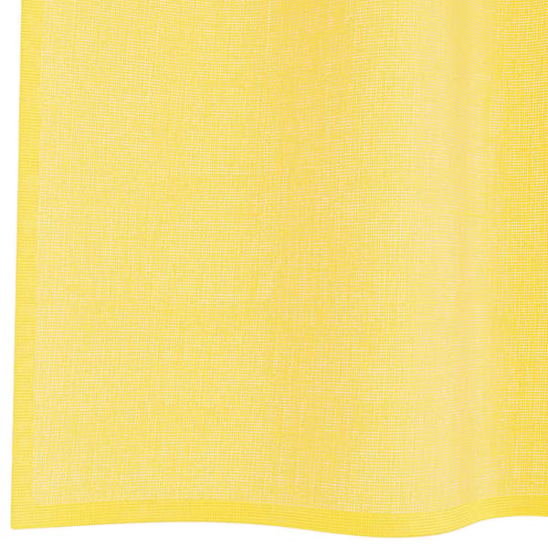 Voile gardiner med stångfickor 2 st gul