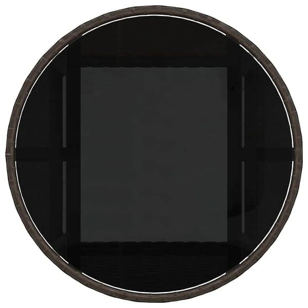 Trädgårdsmöbelset 3 pcs Brun konstrotting