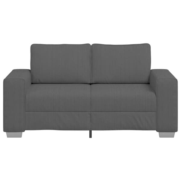 Loveseat soffa mörkgrå 160x77x82 cm manchestertyg