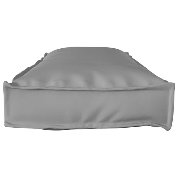 Kudde Oxford Tyg Grå 120 x 40 x 8 cm