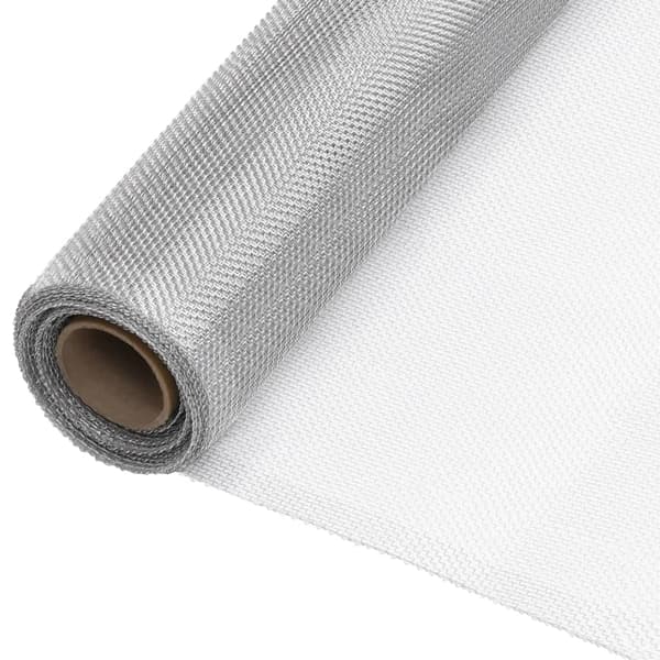 Insektsnät aluminium 60x2000 cm silver