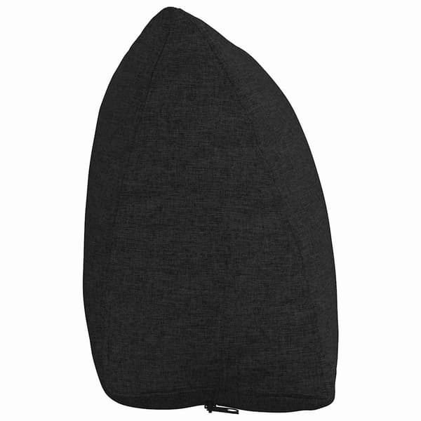 Ryggkudde Svart 60 x 20 x 50 cm tyg