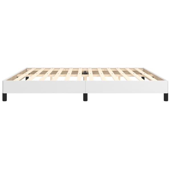 Sängram vit 200x200 cm konstläder