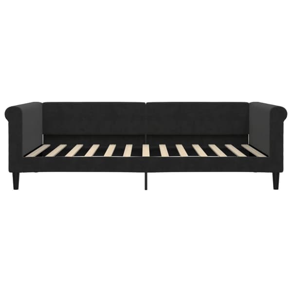 Dagbädd utdragbar svart 100x200 cm sammet