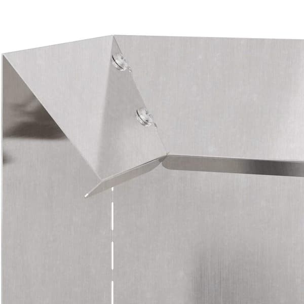 Snigelfence 10 x 10 x 25 cm Rostfritt stål Silver