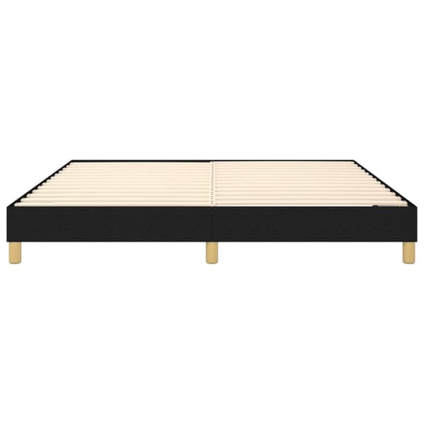 Boxspring-sängram svart 180x200 cm tyg