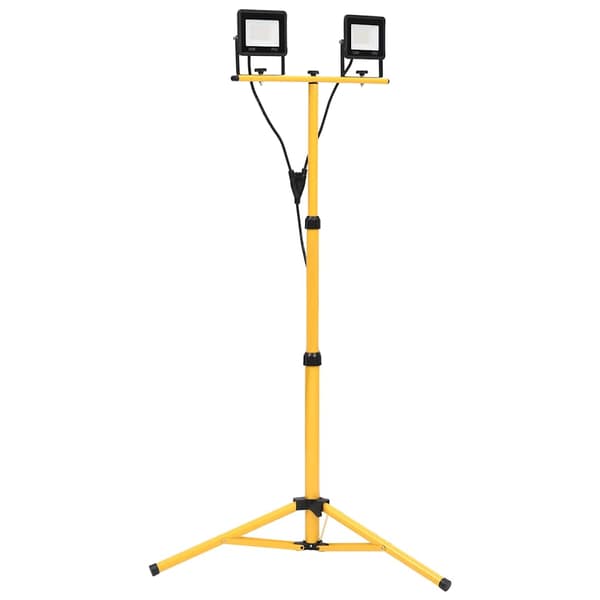 Strålkastare med stativ 2x50 W LED varmvit