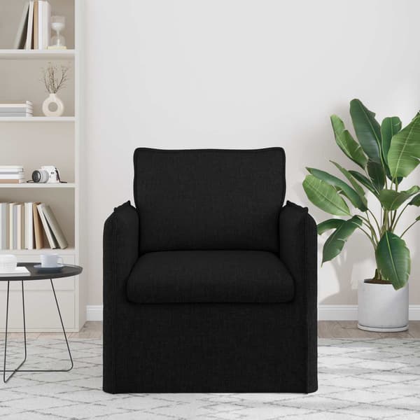 Soffa Svart 75 x 82 x 85 cm tyg
