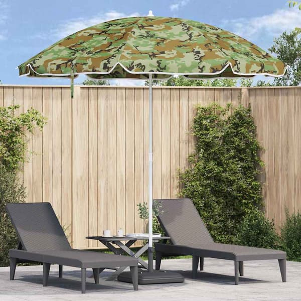 Trädgårdsparasol 263 x 263 x 272 cm 170T polyester Kamouflage
