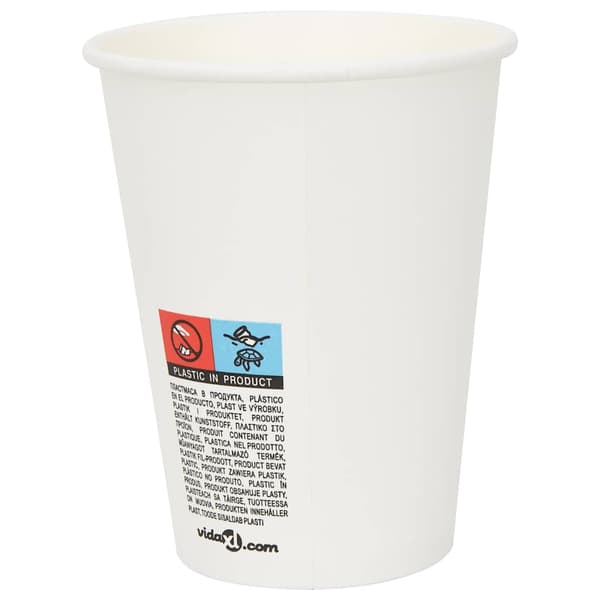 Kaffekoppar i papper 1000 st 12oz 300ml vit