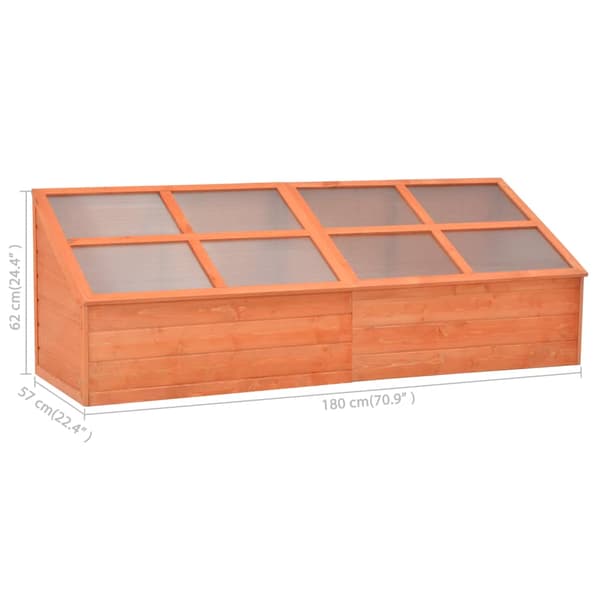 Växthus trä 180x57x62 cm