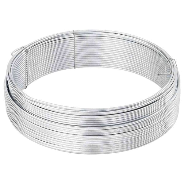 Stängsel binds tråd Silver 25 m Varmförzinkad kabel