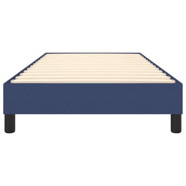 Boxspring-sängram blå 90x190 cm tyg
