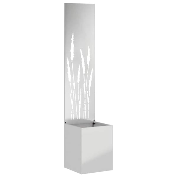 Trädgårds integritetsskärm Silver 32 x 150 cm Galvaniserat stål