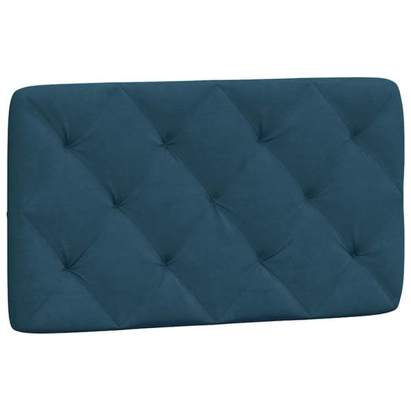 Headboard Cushion Blue 80 cm Velvet