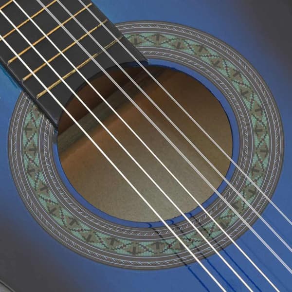Klassisk gitarr för nybörjare 8 delar blå 1/2 34"