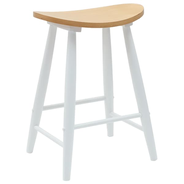 Matstolar 2 pcs Vit 46 x 37 x 63 cm Massiv Gummiträ