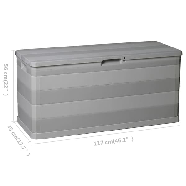 Dynbox 117x45x56 cm grå
