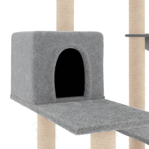 Klösträd med sisalpelare ljusgrå 82,5 cm