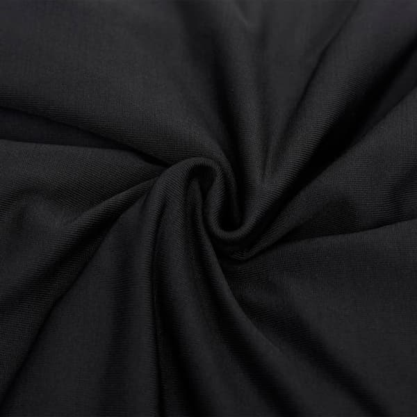 Sofföverdrag 4-sits med stretch svart polyesterjersey