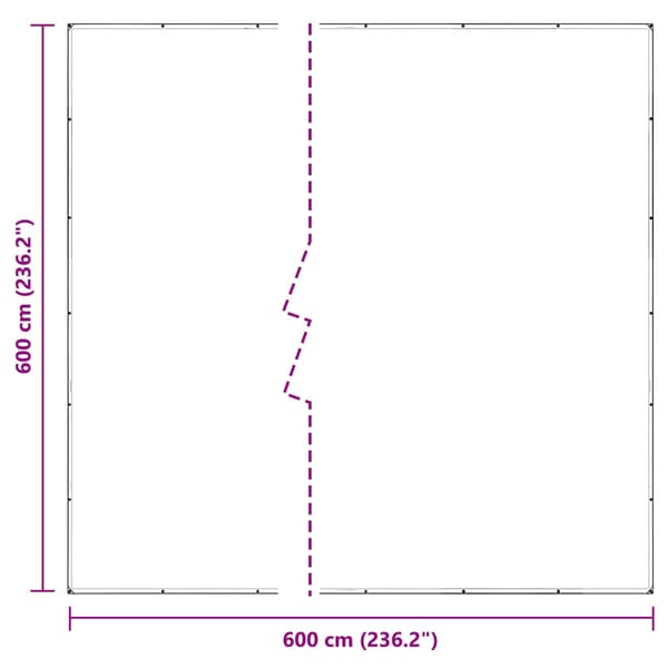 Växtskydd Transparent 6 x 6 m PVC