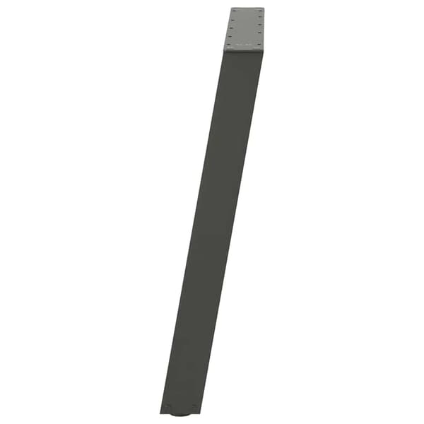 Matbordsben U-formade 2 st antracit 80x(72-73) cm stål