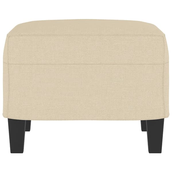 Fotpall gräddvit 60x50x41 cm tyg