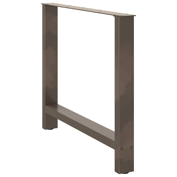 Matbordsben naturstål 2 st 90x(72-73) cm stål