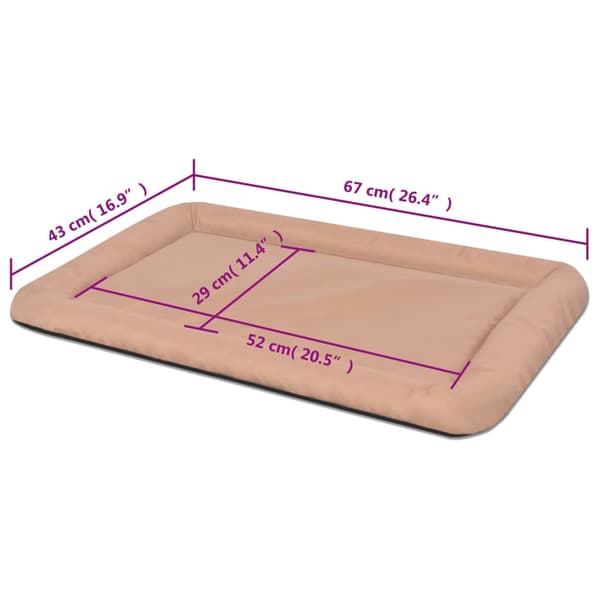 Hundmadrass storlek L beige