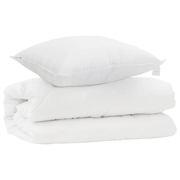 Täckeset med kudde 2 pcs Vit Mikrofiber
