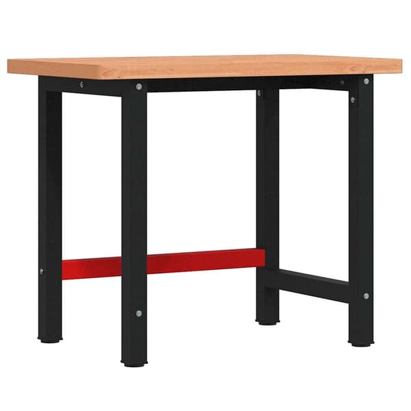 Arbetsbänk 100x60x83 cm massiv bok rektangulär