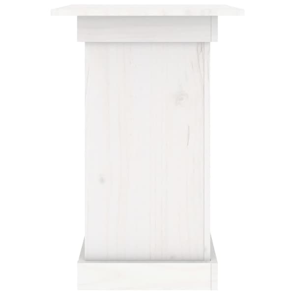 Växtställ vit 40x40x60 cm massiv furu