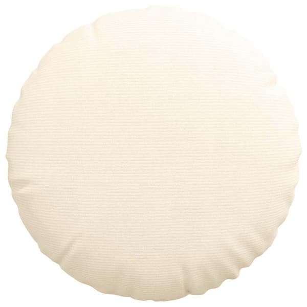 Sittkuddar 2 pcs Kräm Ø 80 cm Kordread tyg