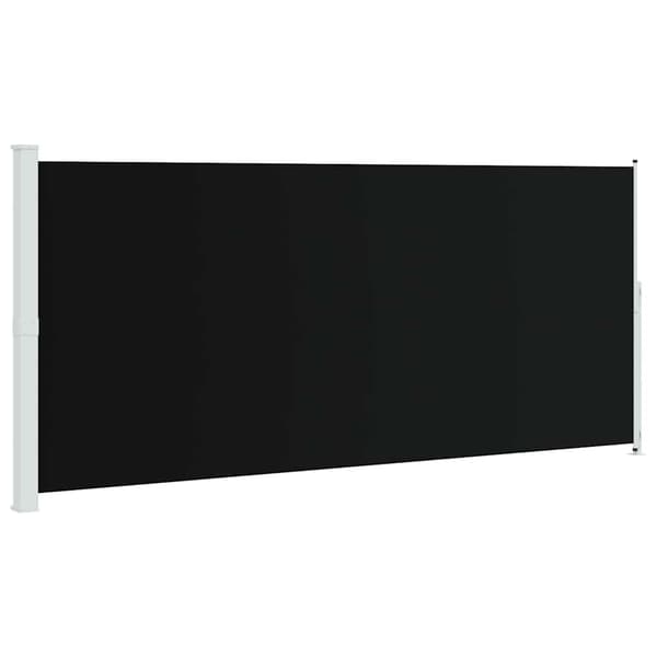 Infällbar sidomarkis 220x500 cm svart