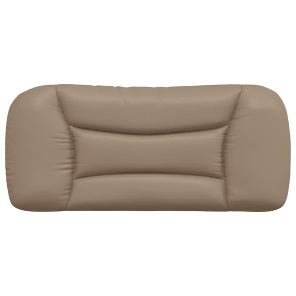 Headboard Cushion "Hvar" Cappuccino 80 cm Faux Leather