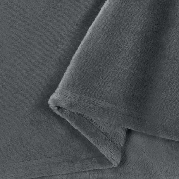 Filtar 6 pcs Mörkgrå 130 x 150 cm Fleece