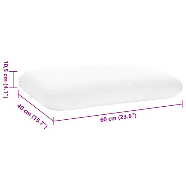 Sovkudde Enfärgad Vit 60 x 40 x 10,5 cm Minneskum