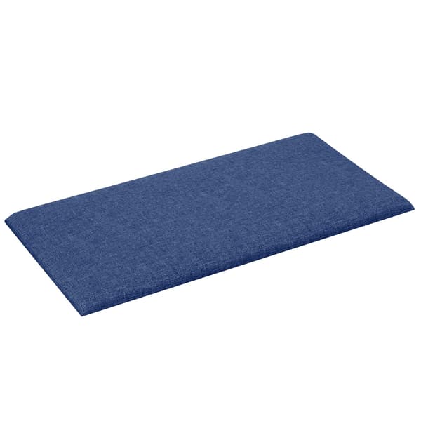 Väggsänggavel 12 pcs Blå 60 x 30 cm tyg
