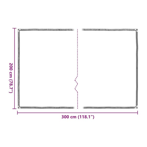 Växtskydd med öljetter 2x3 m polyeten