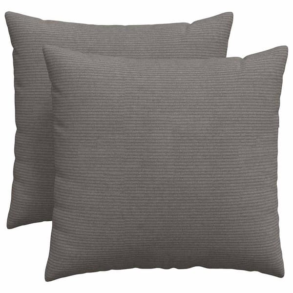 Sofakuddar 2 pcs Ljusgrå 50 x 50 cm Kordread tyg