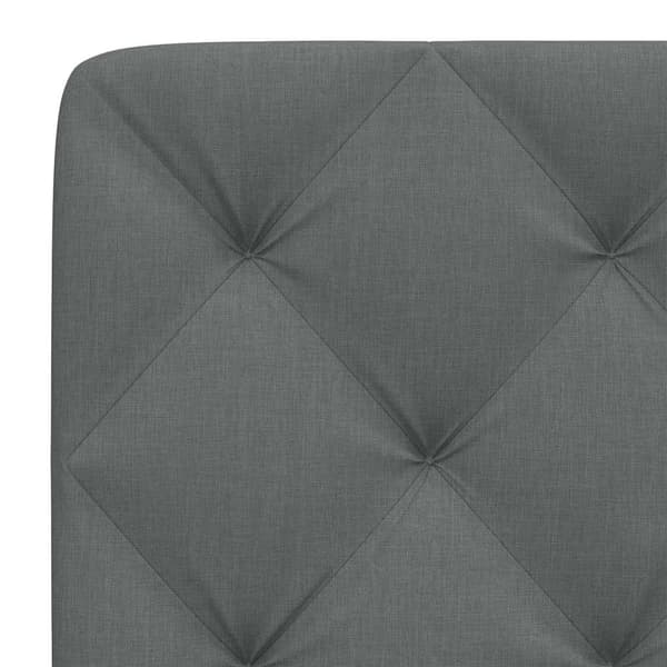 Headboard Cushion Dark Grey 180 cm Fabric