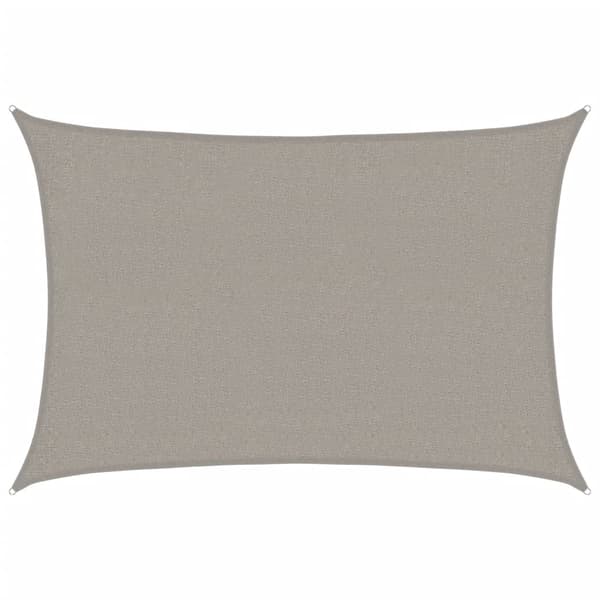 Solsegel 160 g/m² rektangulär ljusgrå 2x3 m HDPE
